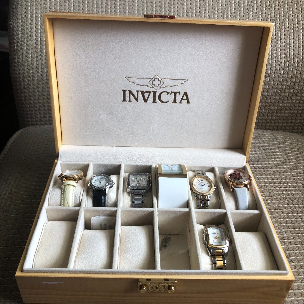 Invicta Womens Watches Wristbands With Storage Box Invicta Womens Watches Wristbands With Storage Box